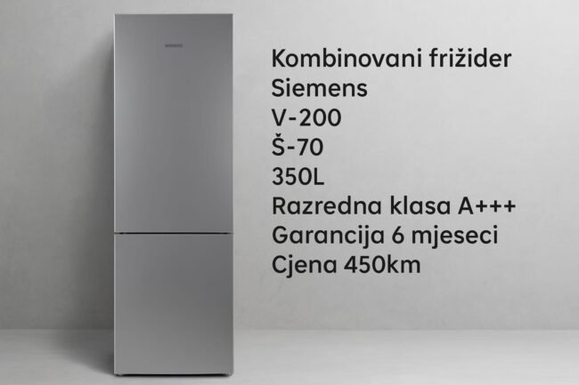 Polovni kombinovani frižider Siemens