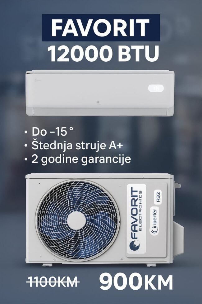 FAVORIT 12000 BTU Inverter Klima