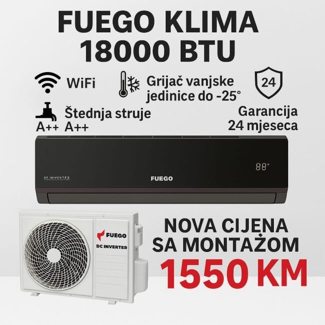 FUEGO Inverter klima 18000 BTU