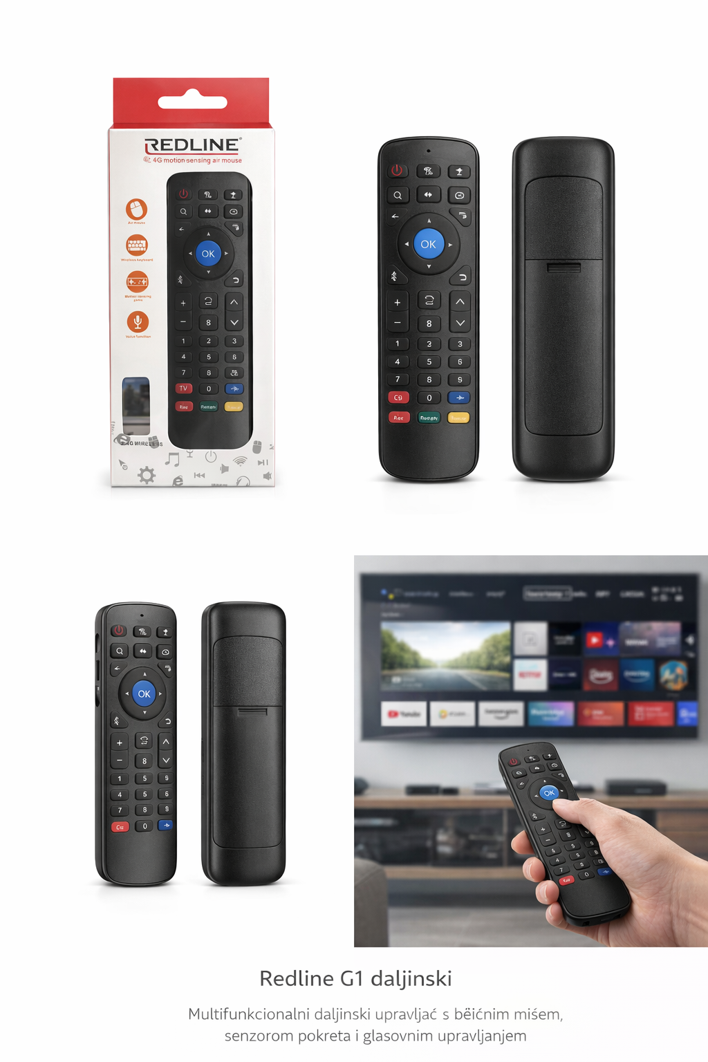 Redline 2.4G Air Mouse – daljinski s bežičnim mišem