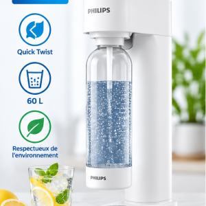 Philips ADD4901WH – Aparat za gaziranje vode sa CO₂ cilindrom i bocom